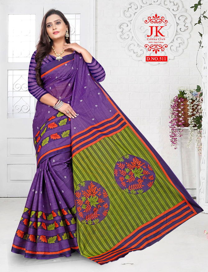 Jk Vaishali 5 Casual Wear Cotton Printed Designer Saree Collection 